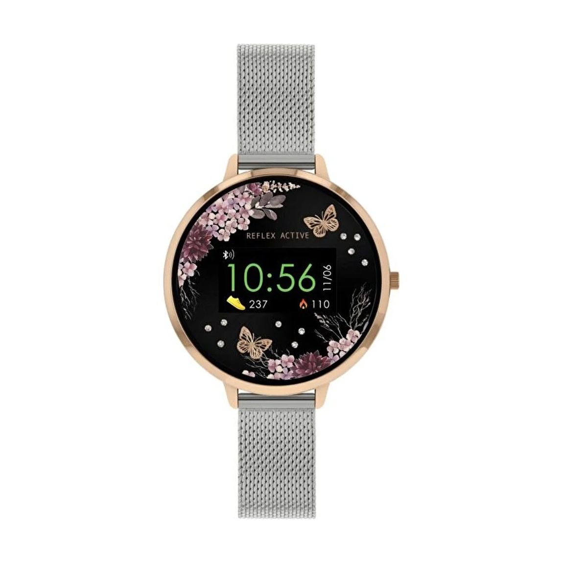 Unisex Silver & Rose Gold Reflex Smart Watch 38mm main product photo
