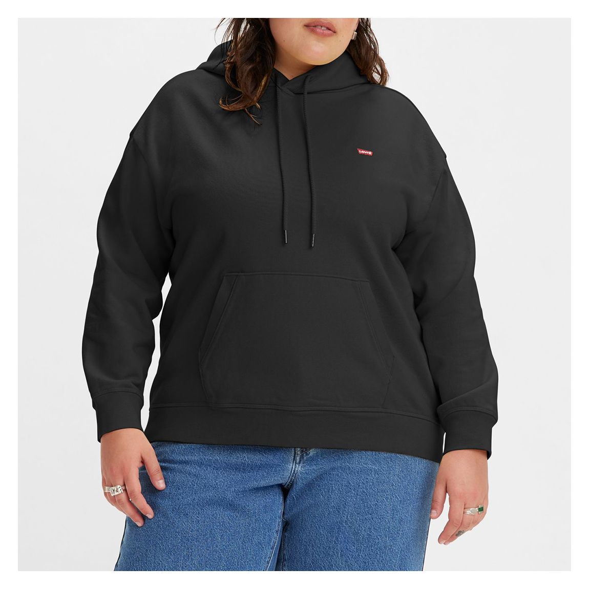 Black Plus Cotton Hoodie main product photo