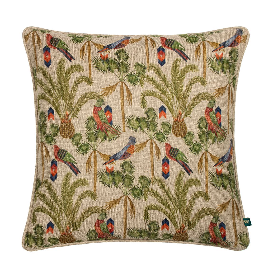 Akamba Palm Trees 43x43cm Cushion, Multi main product photo