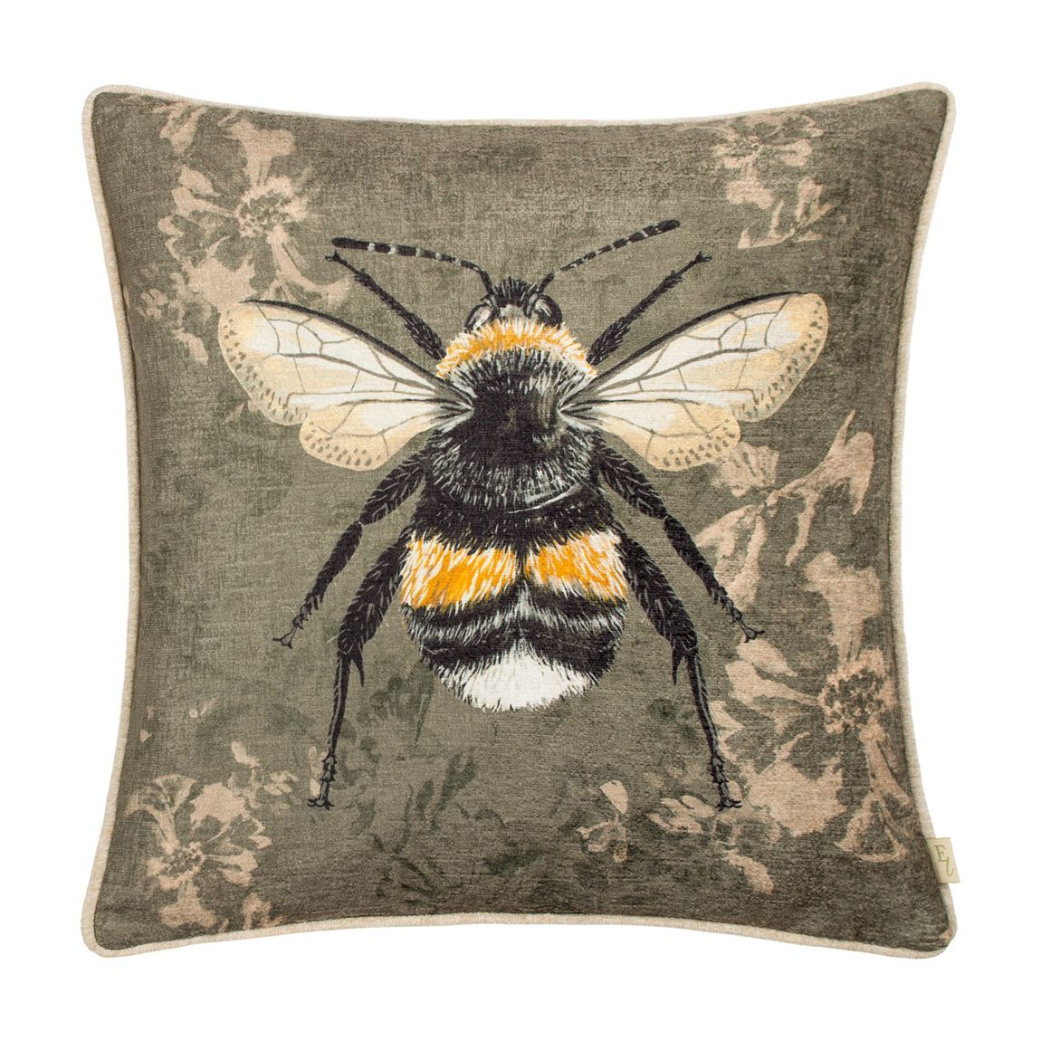 Avebury Bee 43x43cm Cushion, Sage main product photo