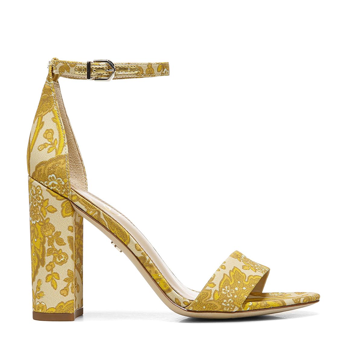 Women's Yellow Yaro Heeled Sandals main product photo