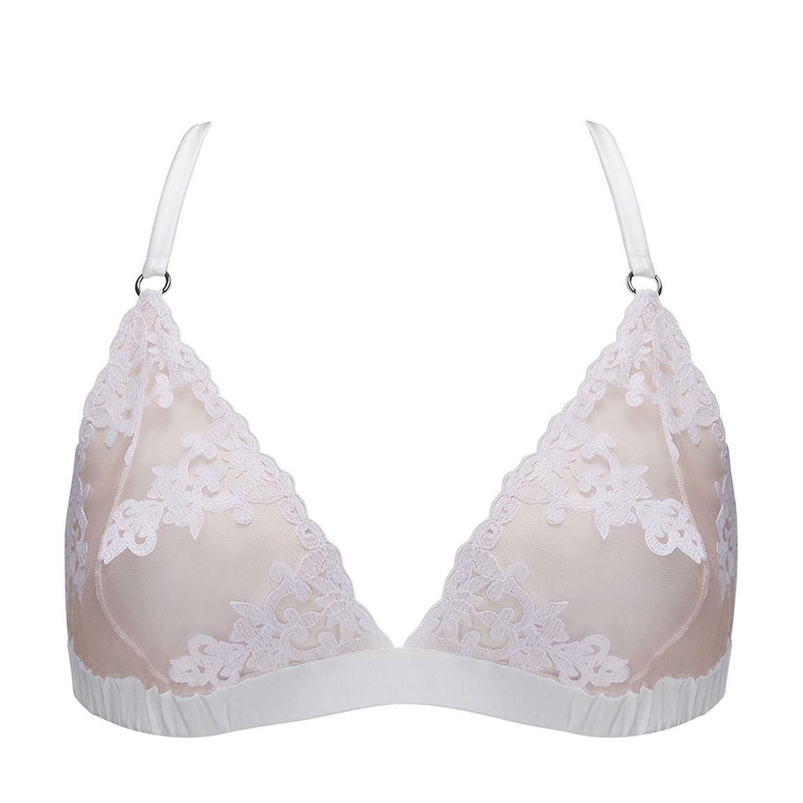 White Aria DD Boudoir Bra main product photo