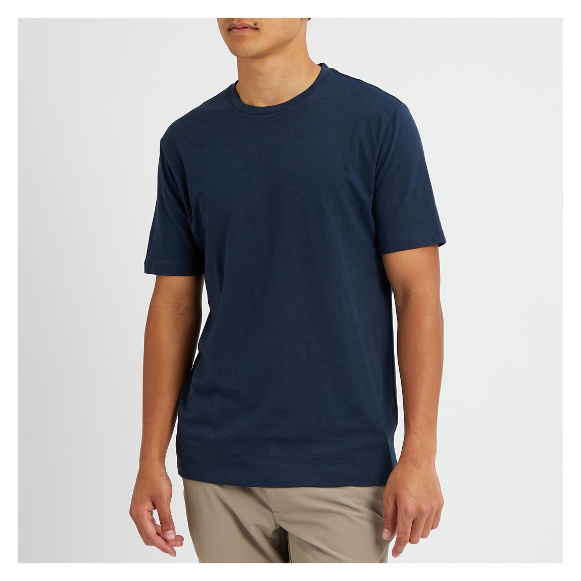 Navy Dawson Jersey Cotton Blend T-Shirt main product photo