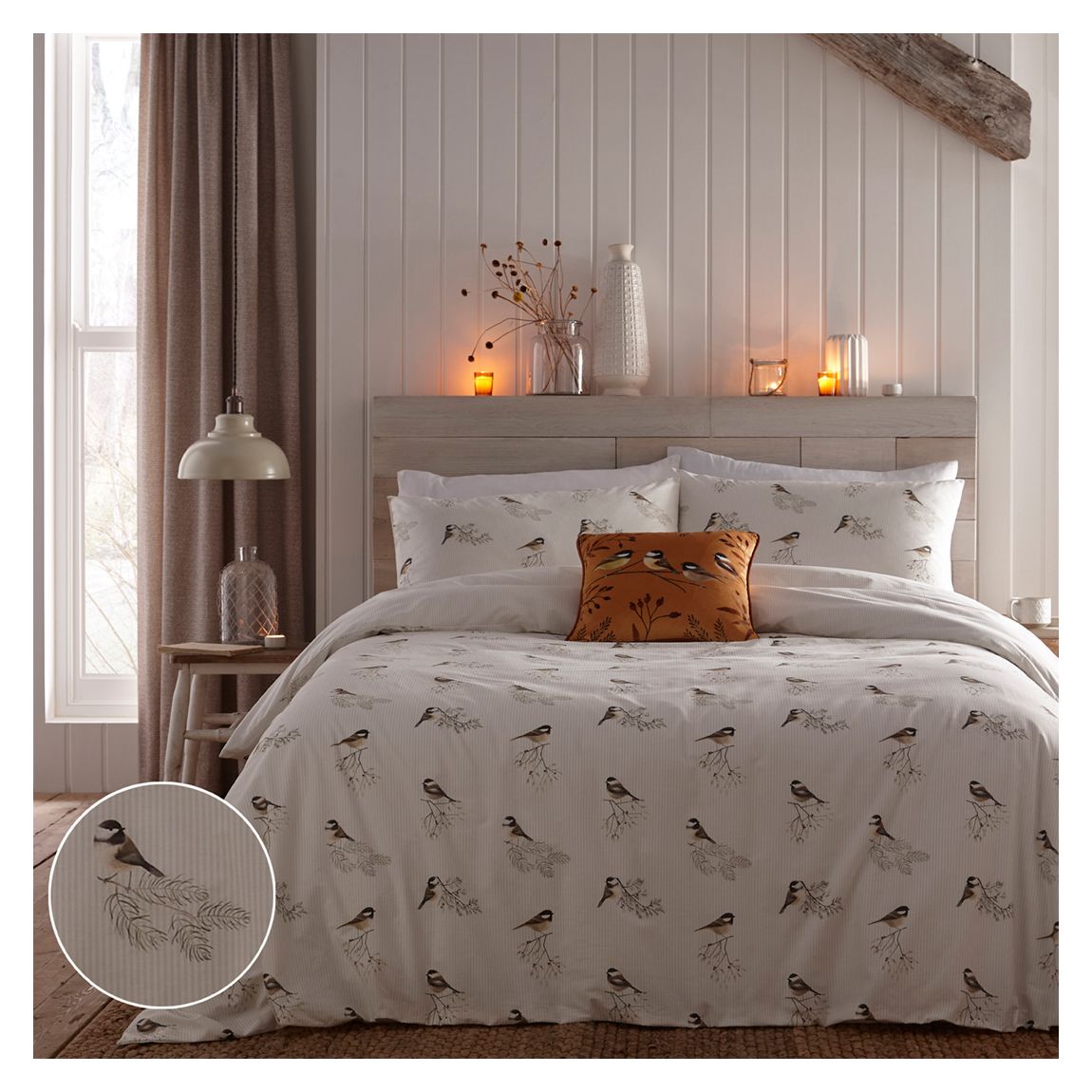 Festive Birds King Duvet Set main product photo