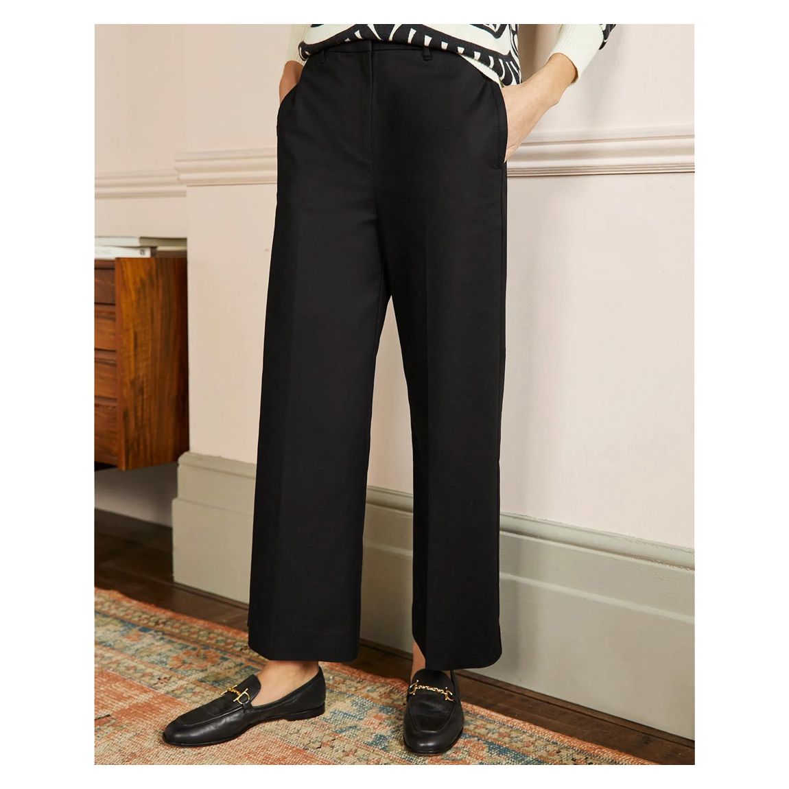 Black High Waisted Richmond Trousers main product photo