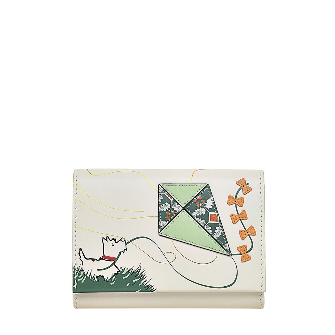 White Flying Medium Flapover Purse main product photo