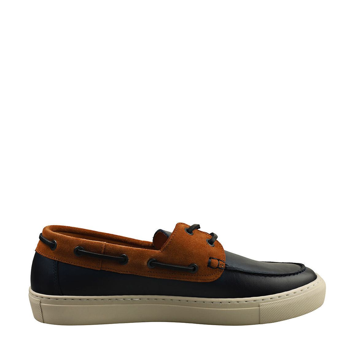Multi Euan Leather and Suede Boatshoe main product photo