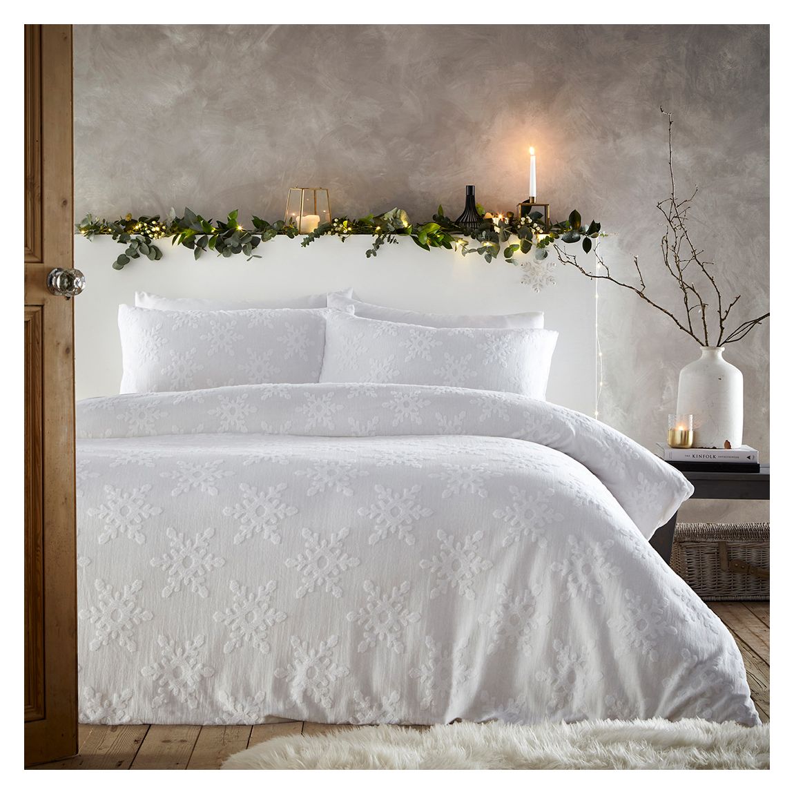 Tufted Snowflake Double Duvet Set main product photo