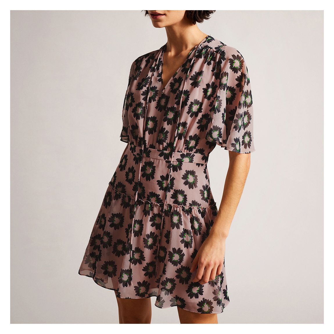 Pink Lucieey Fit And Flare Mini Dress main product photo
