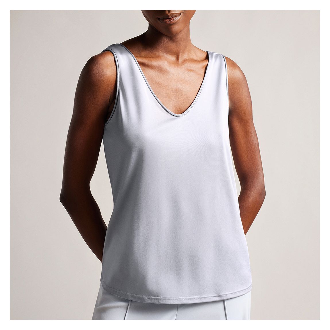 Grey Shavon V Neck Vest main product photo