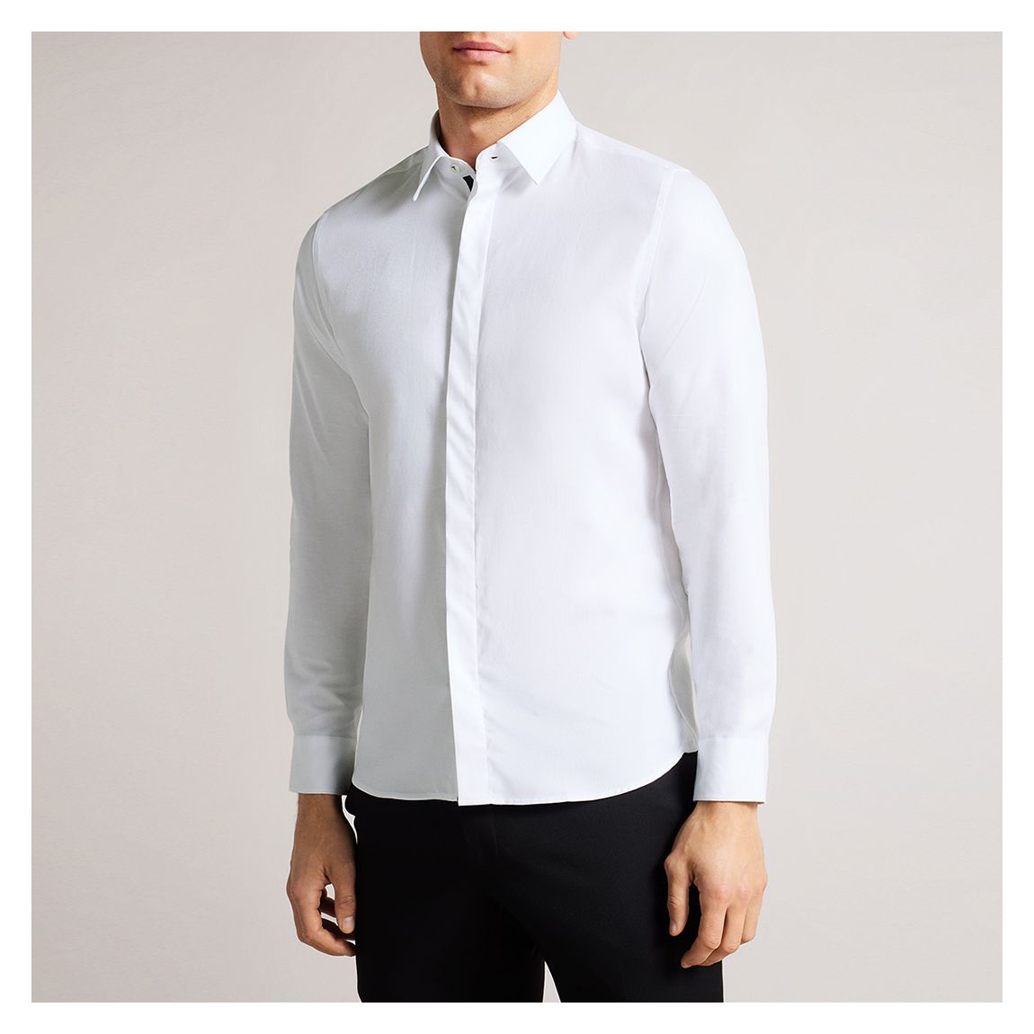 White Witone Cotton Blend Shirt main product photo