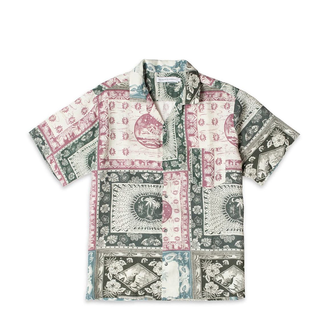 White Lamba Mens Cuban Pyjama Shirt main product photo