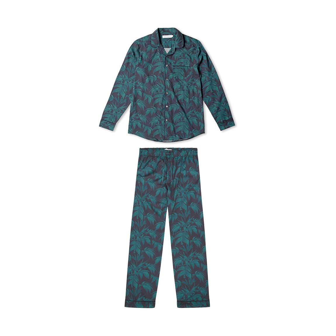 Navy Byron Mens Long Pyjama Set main product photo