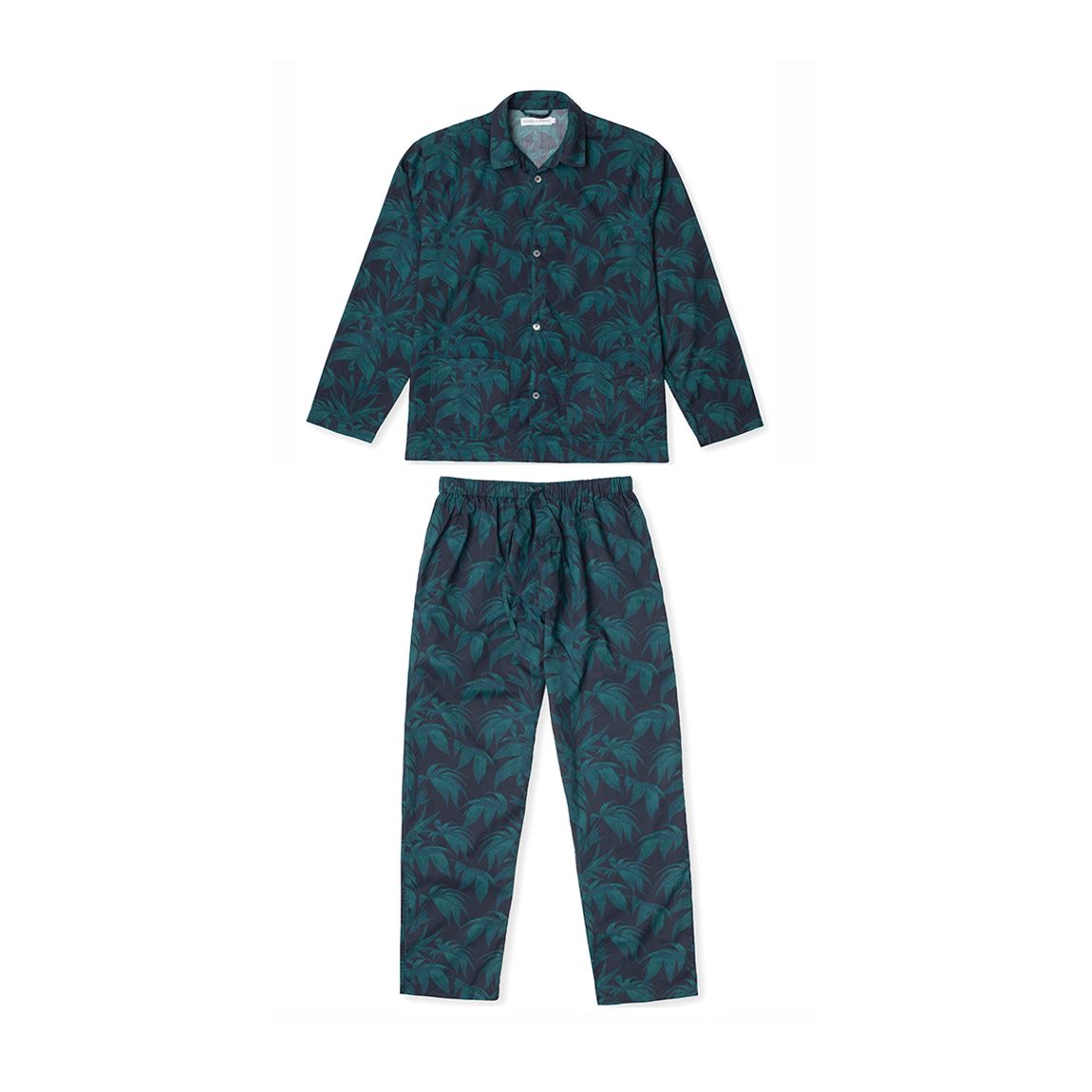 Navy Mens Pocket Pyjama Set Byron Tropical main product photo