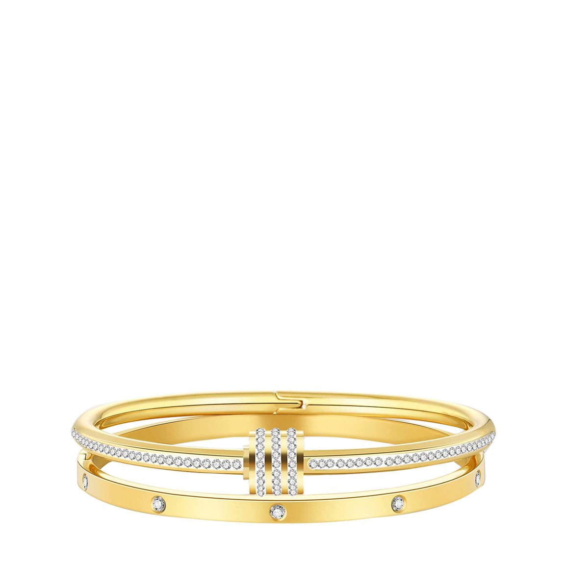18K Gold Embellished Bangle Set main product photo