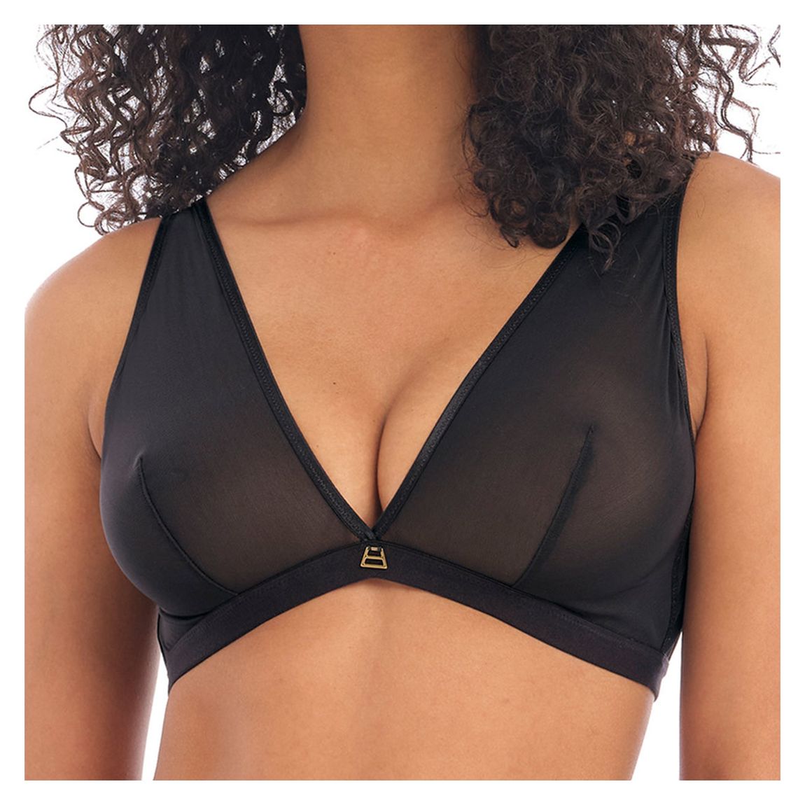 Black Snapshot Non Wired Bralette main product photo