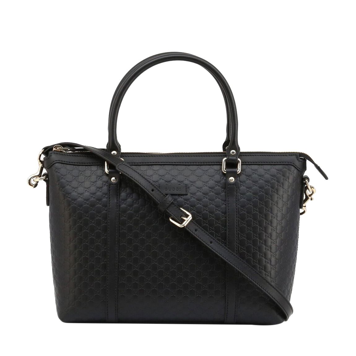 Black Microguccissima Tote main product photo