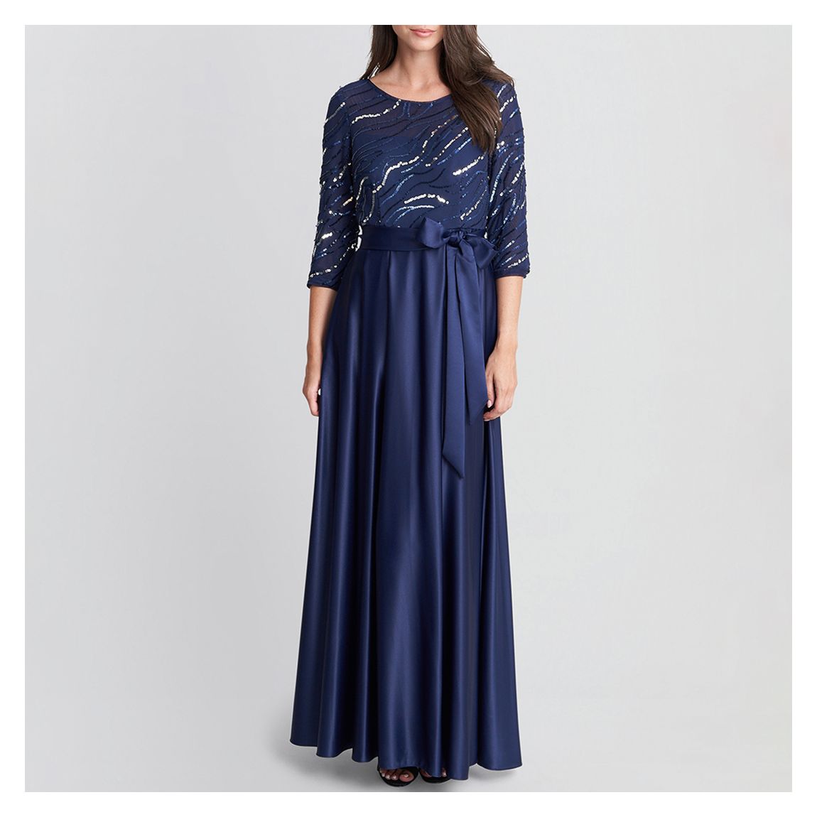 Freda Satin Ballgown Maxi Dress main product photo