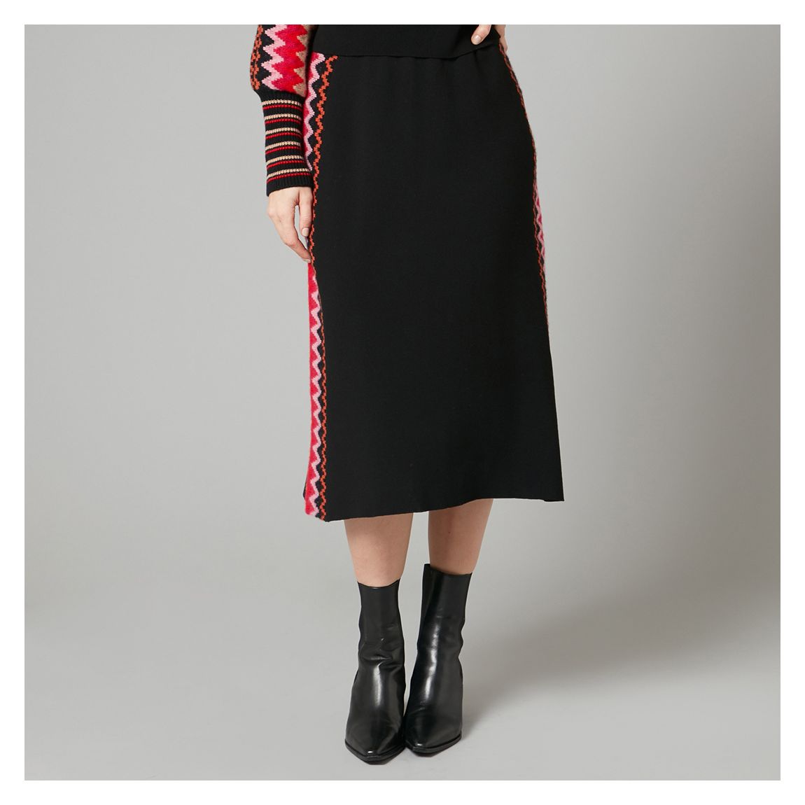 Black Flint Knit Skirt main product photo