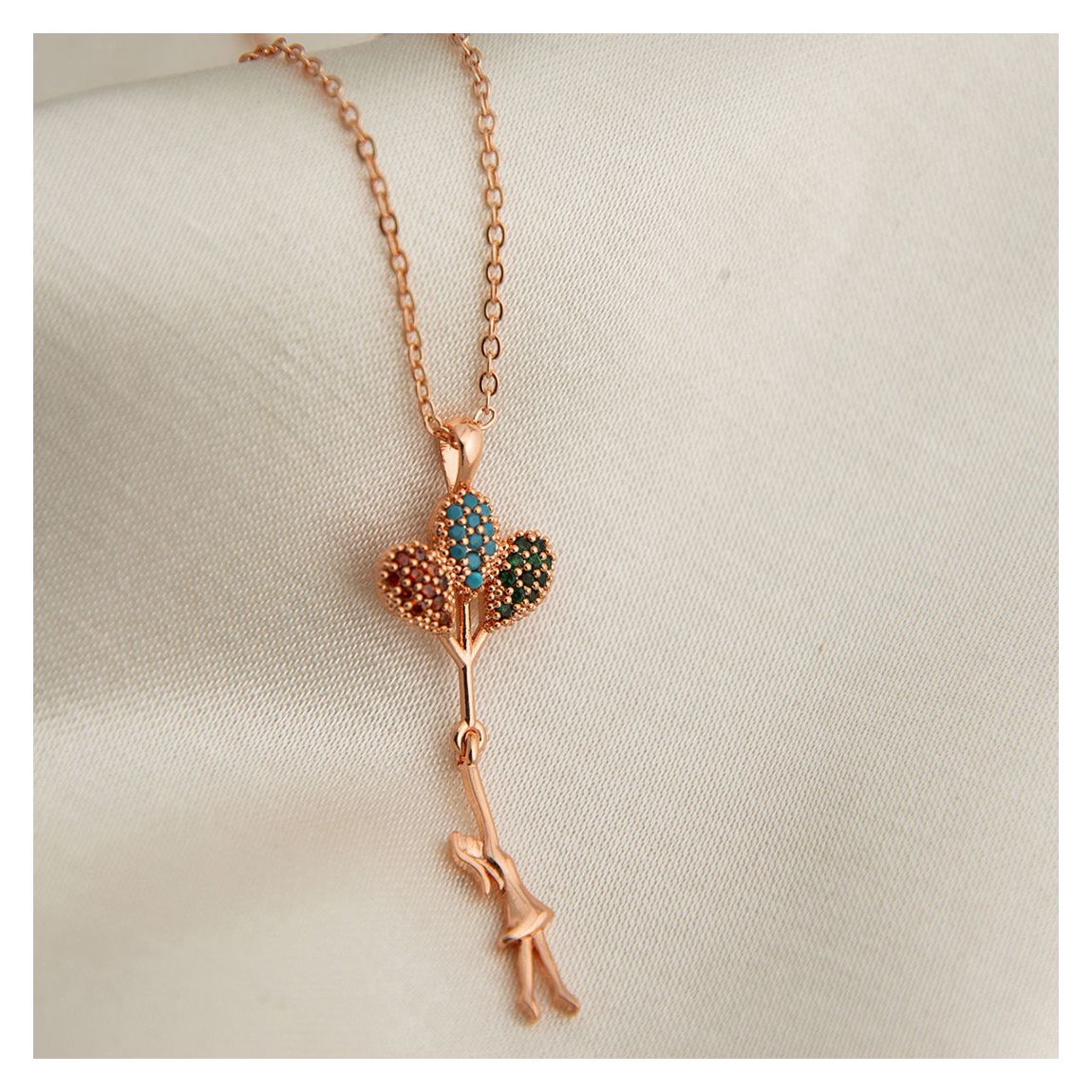 Rose Metal Necklace main product photo