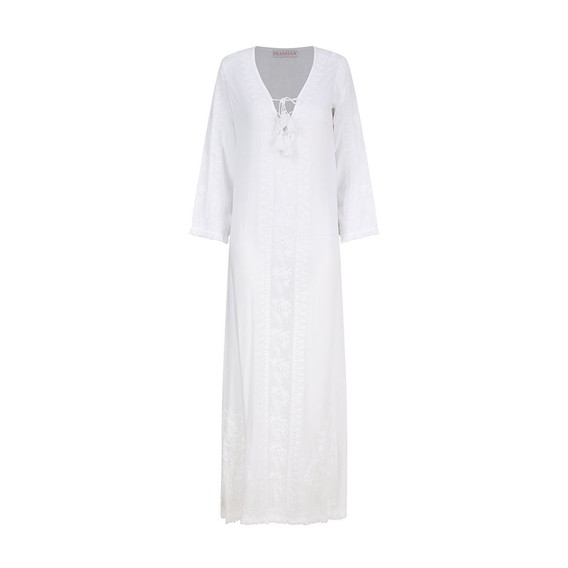 White Agatha Maxi Dress main product photo