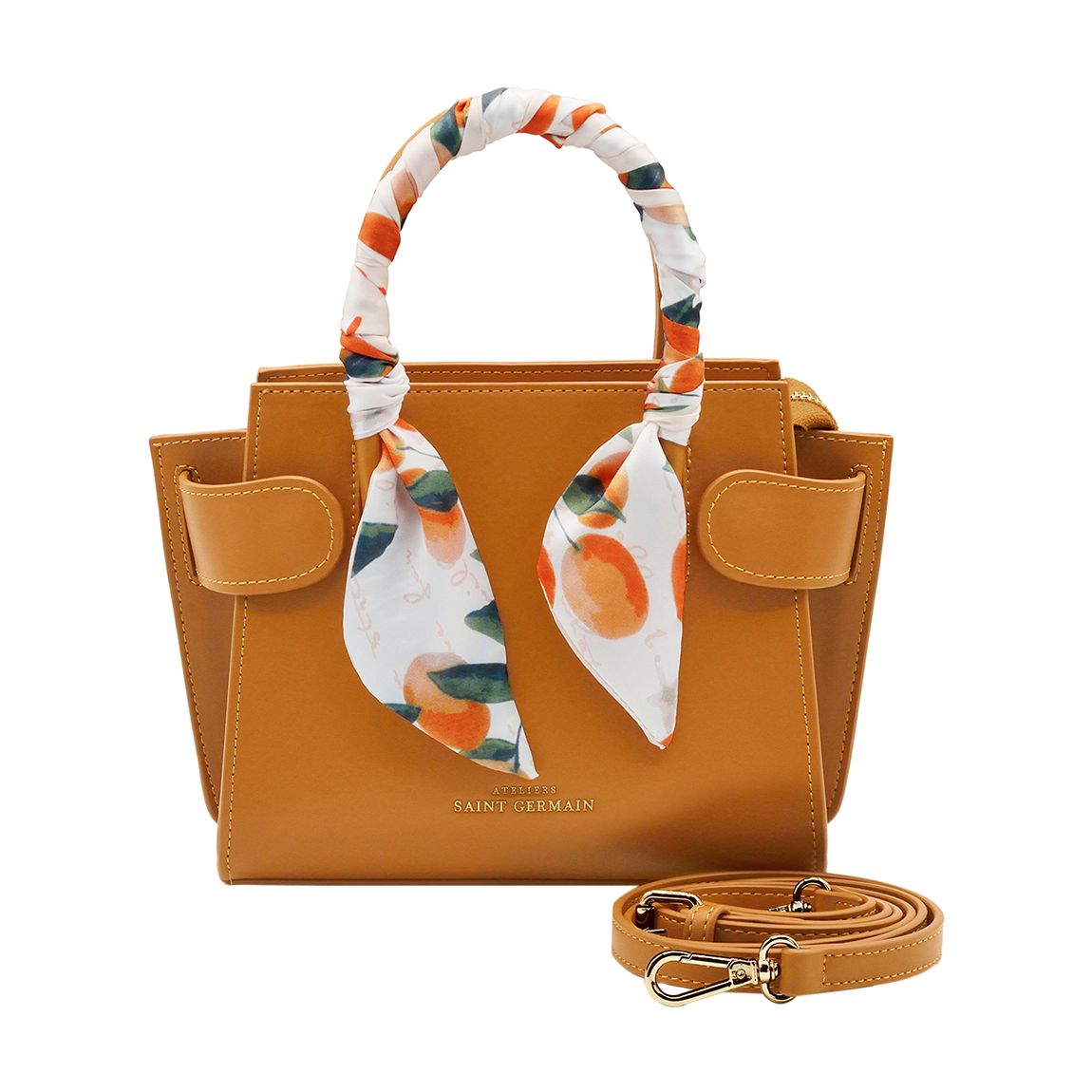 Brown Passy Handbag With Silk Scarf main product photo