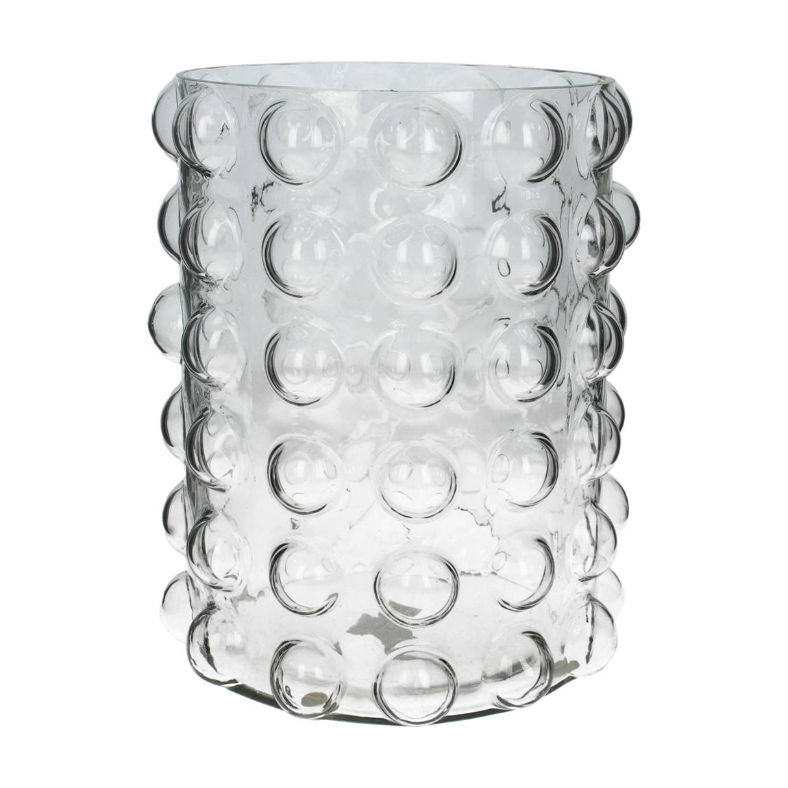Medium Bobble Candle Holder, Clear Glass main product photo