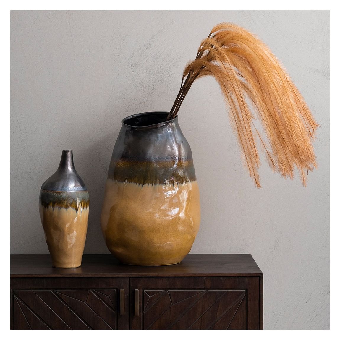 Selma Reactive Glaze Ceramic Vase main product photo