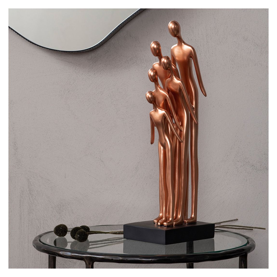 Family Gathering Sculpture, Rose Gold main product photo