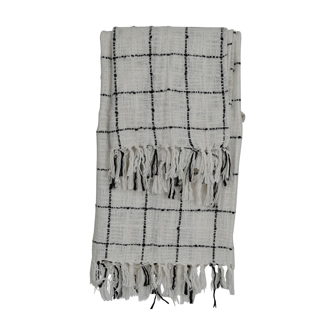 Windowpane Cotton Throw 130x170cm main product photo