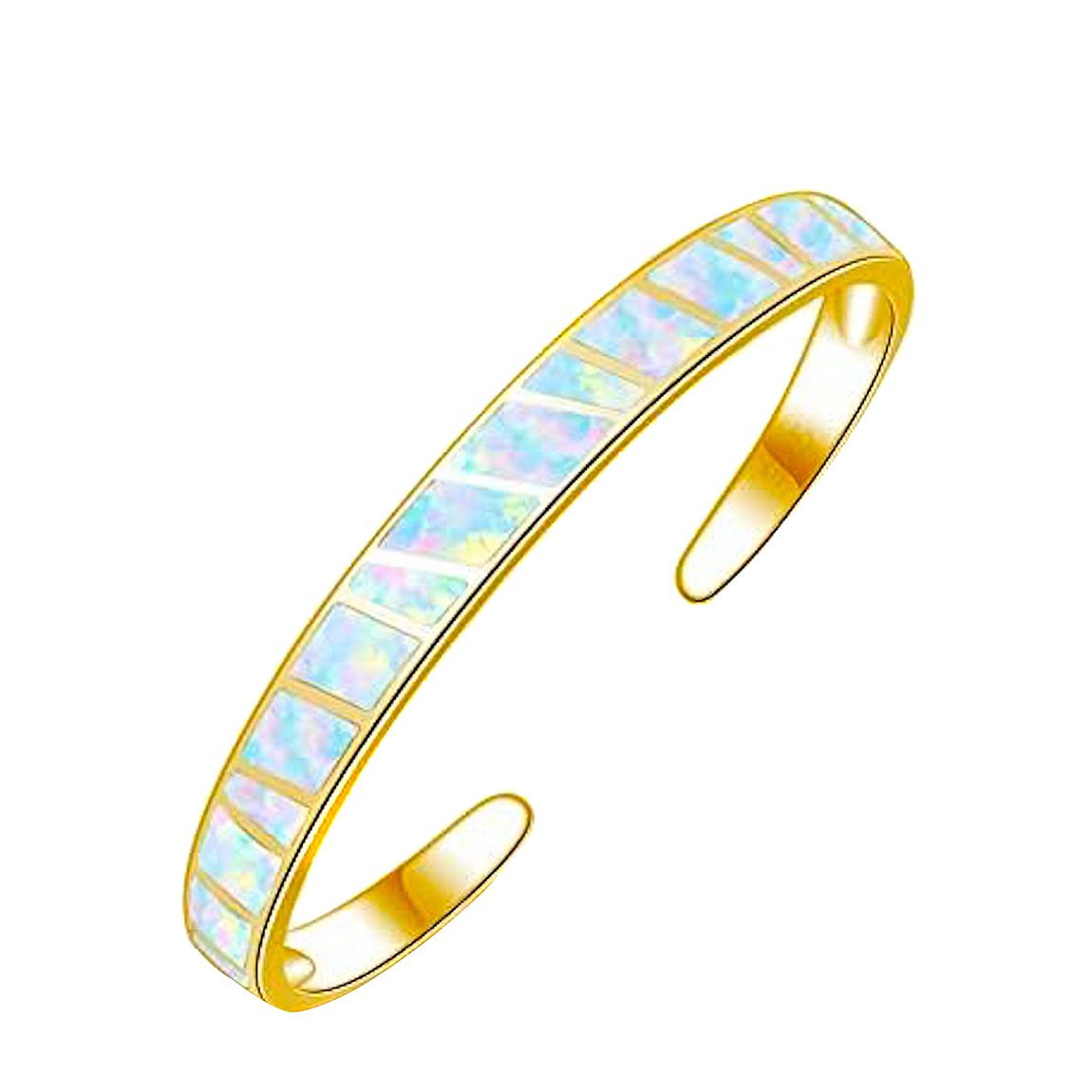 18K Gold Opal Bangle main product photo