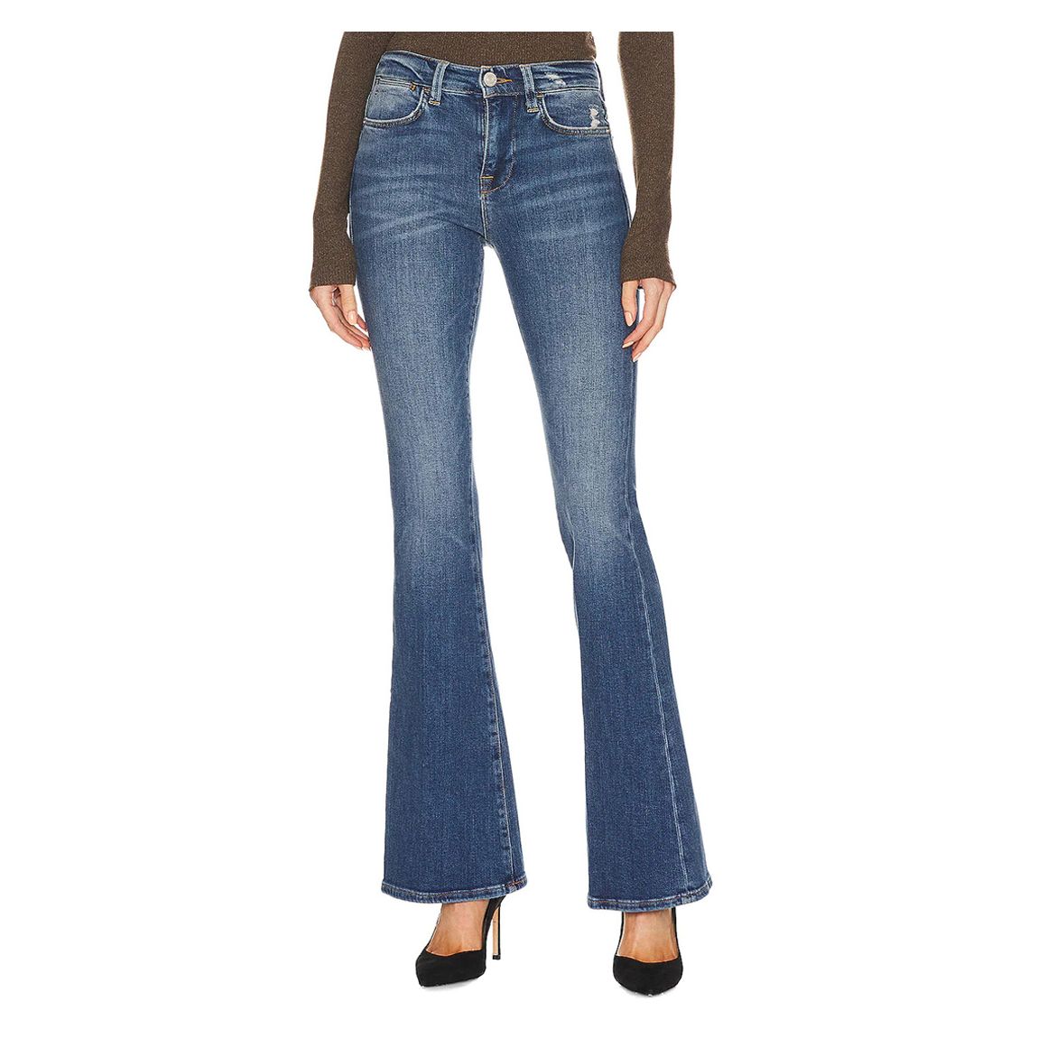 Dark Wash Le High Flare Jeans main product photo