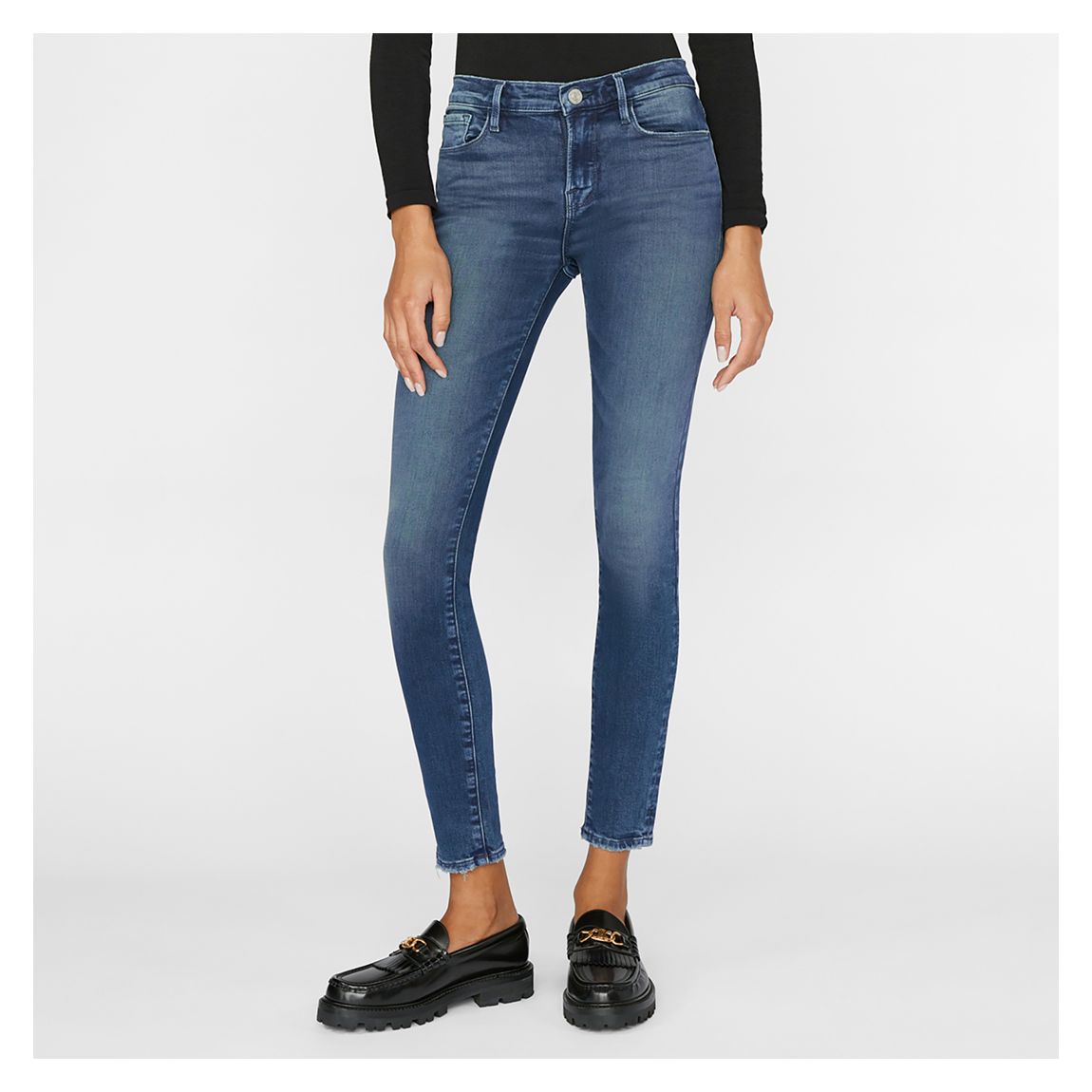 Dark Wash Le Skinny De Jeanne Jeans main product photo