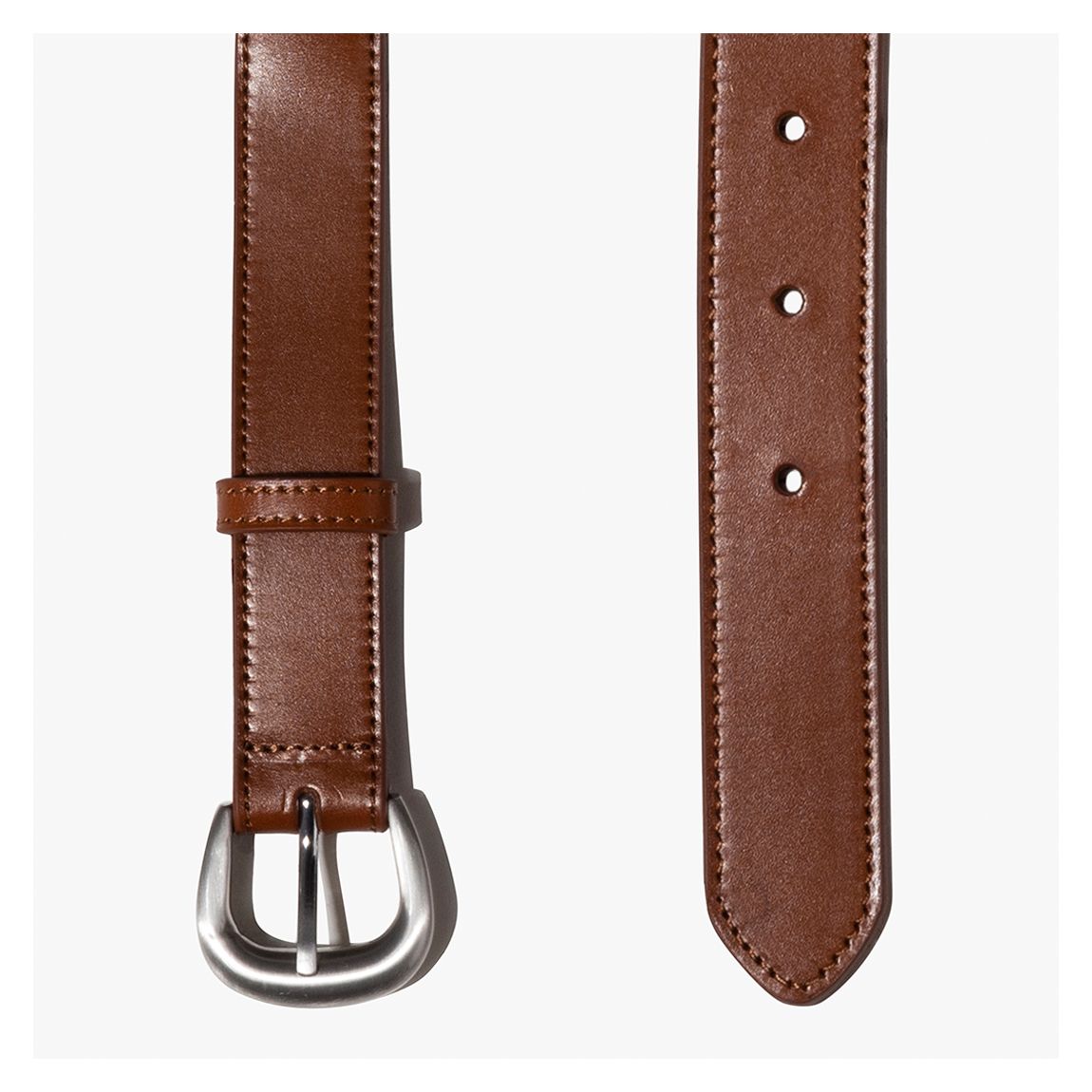 Brown/Silver Timeless Buckle Belt main product photo