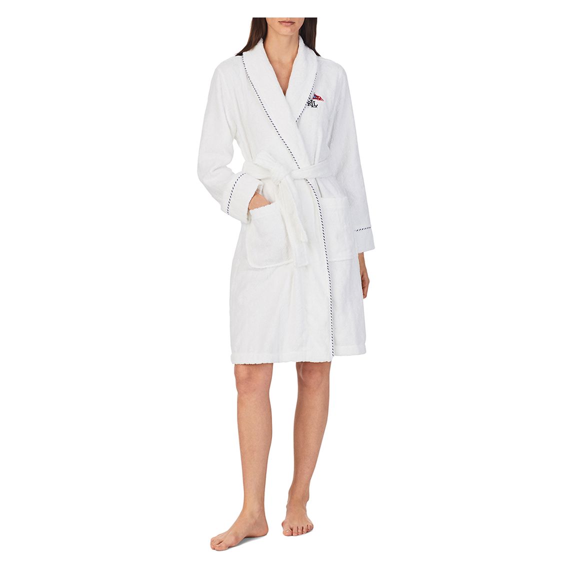 White Lauren Ralph Lauren Cotton robe main product photo