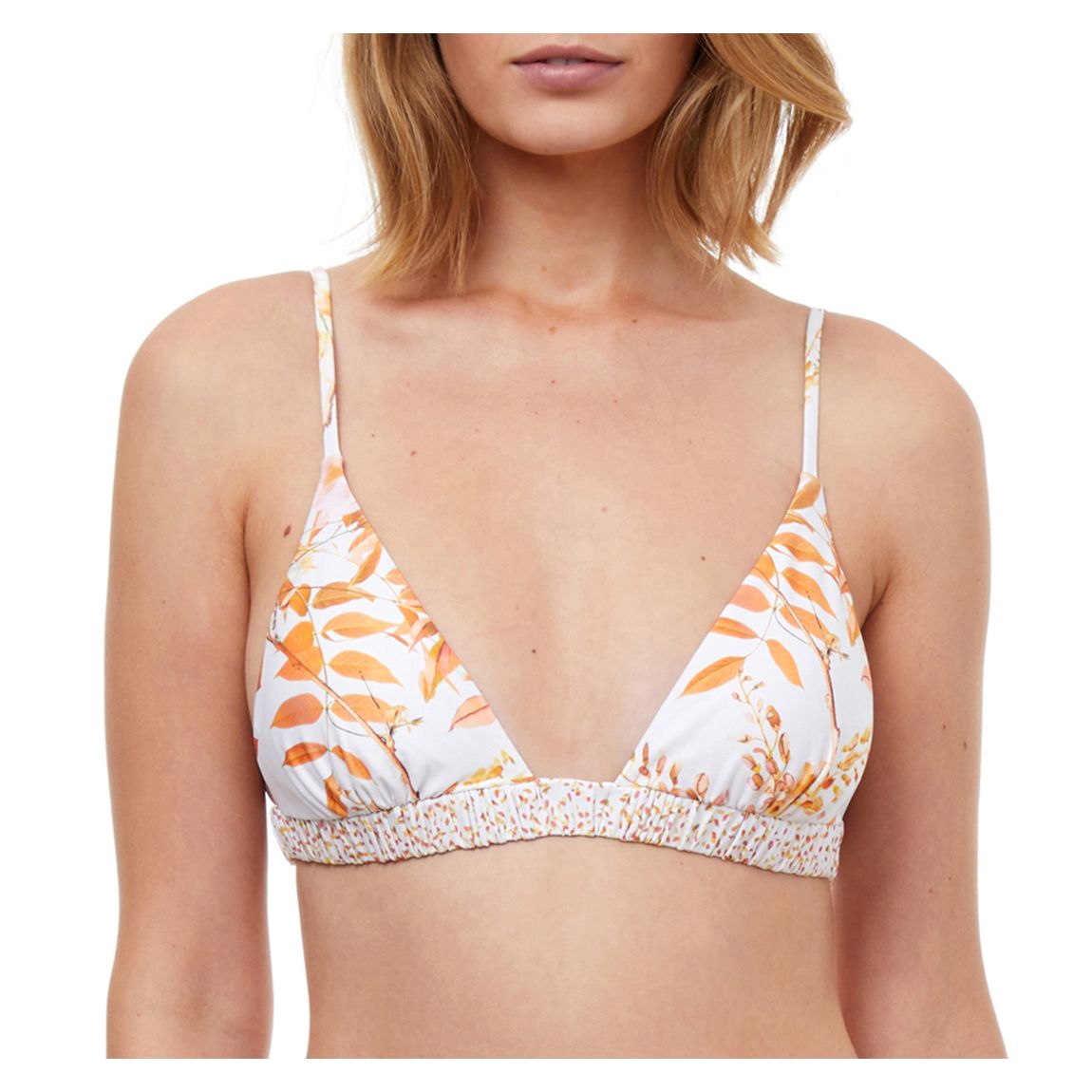 White Vivid Koyo Triangle Bikini main product photo