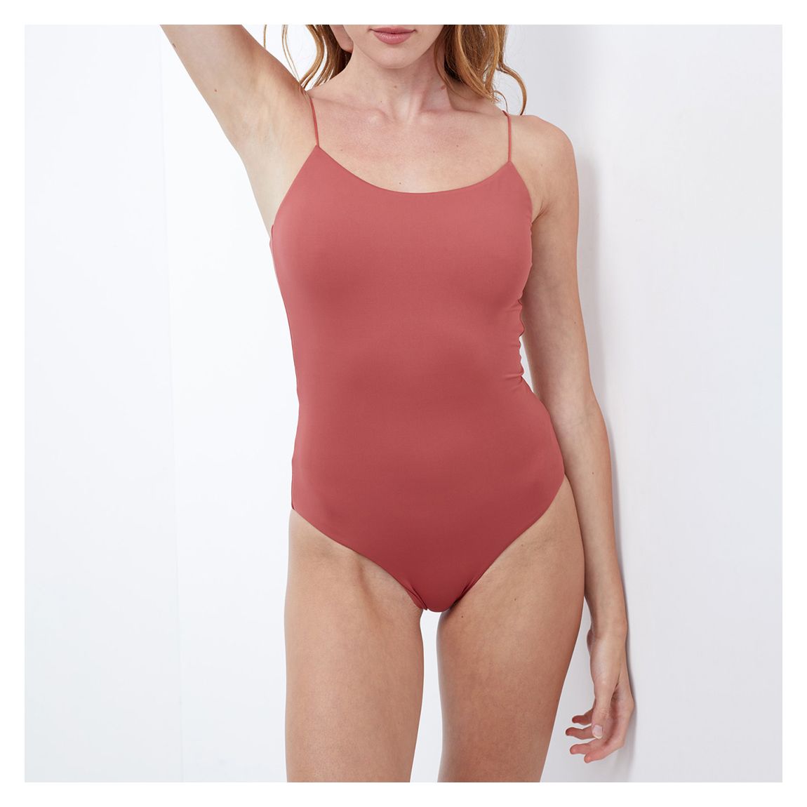 Pink Luma Summer Sunrise V-Neck Surplice Halter One Piece Swimsuit main product photo