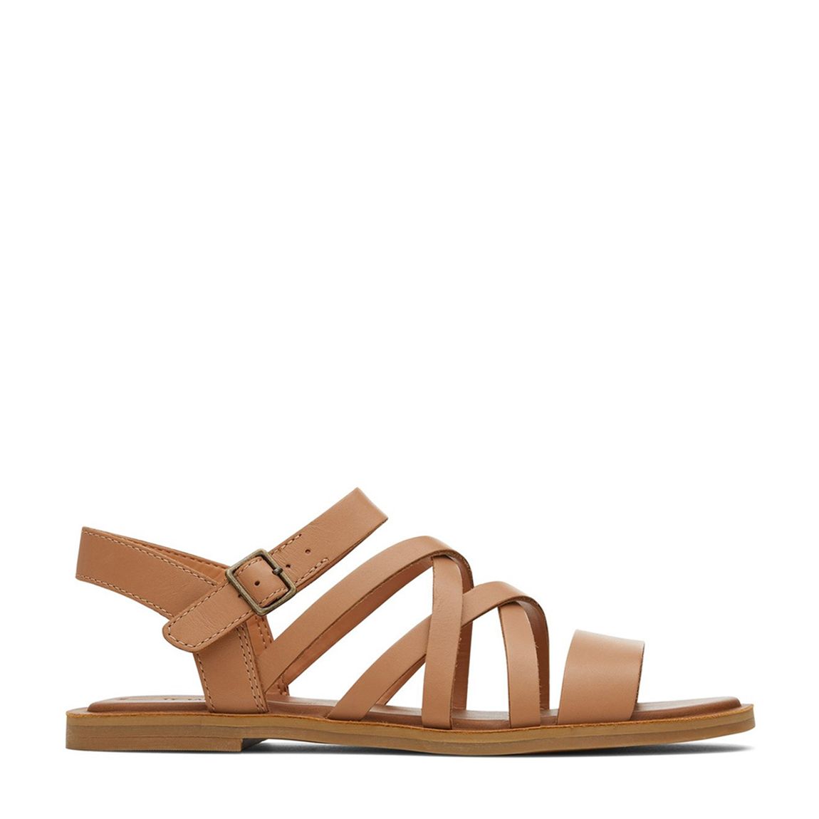 Women's Beige Sephina Strappy Flat Sandals main product photo