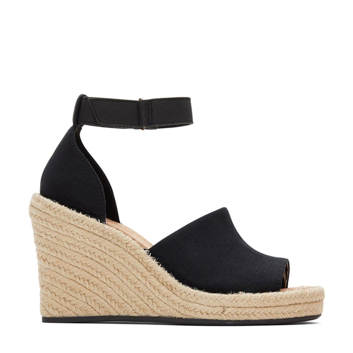 Black Marisol Wedge Espadrilles main product photo