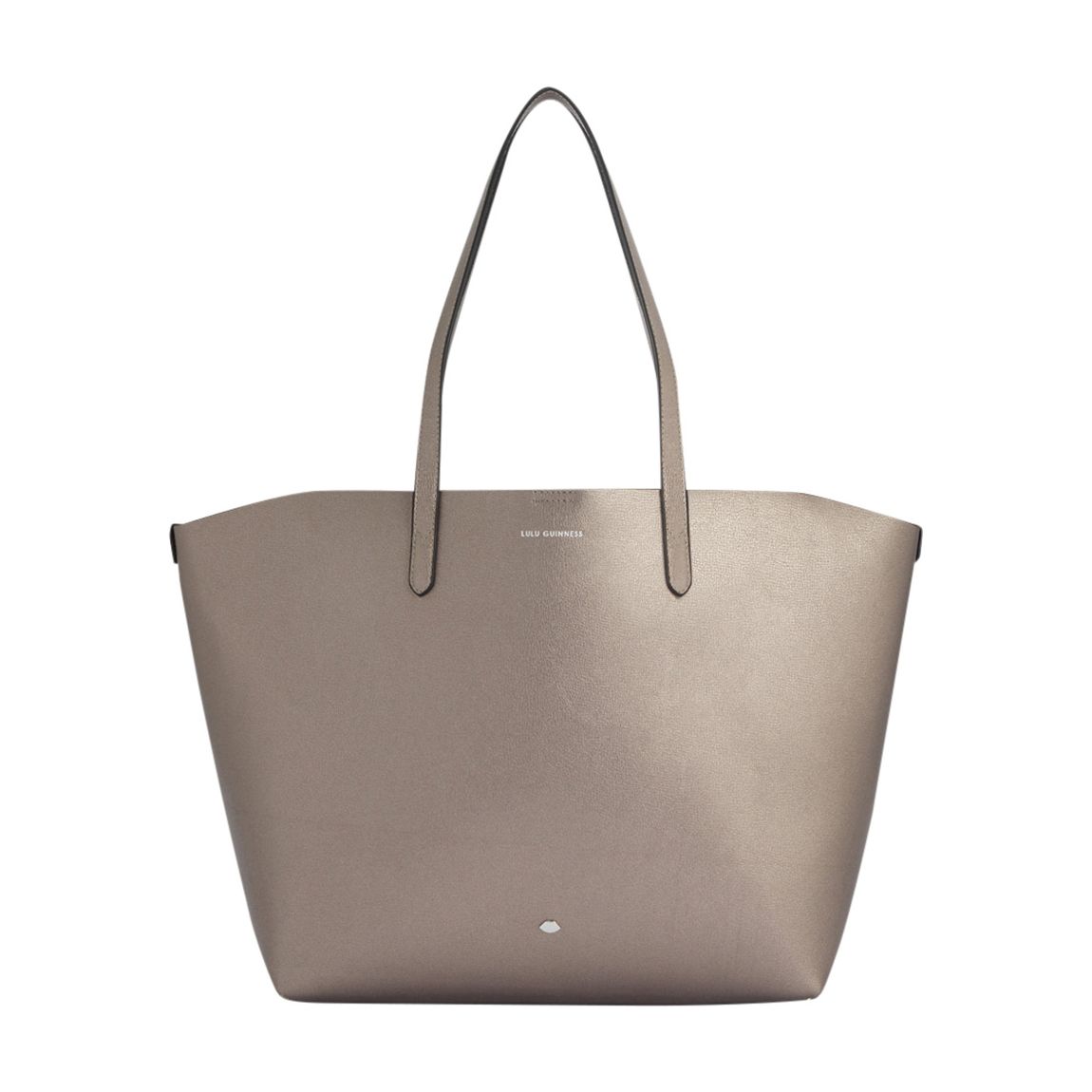 Pewter Leather Large Ivy Tote Bag main product photo