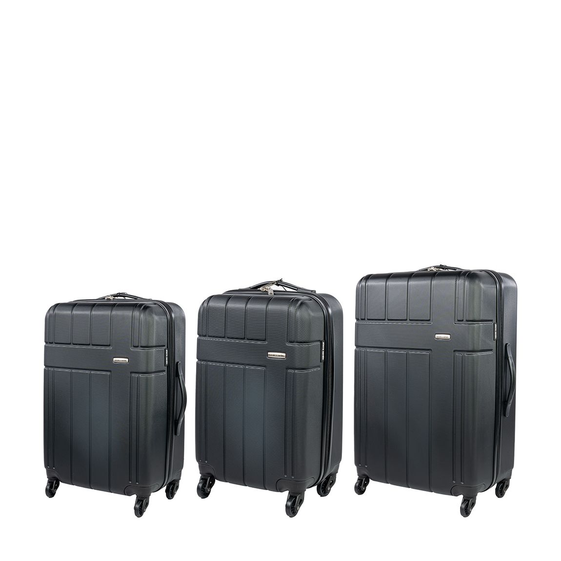 Black 3 Piece Hardshell Luggage Set main product photo
