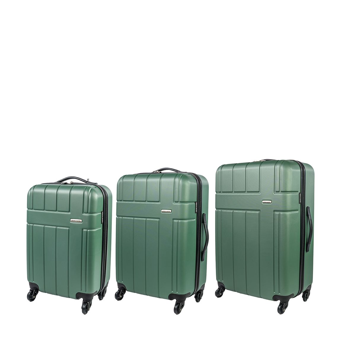 Khaki 3 Piece Hardshell Luggage Set main product photo