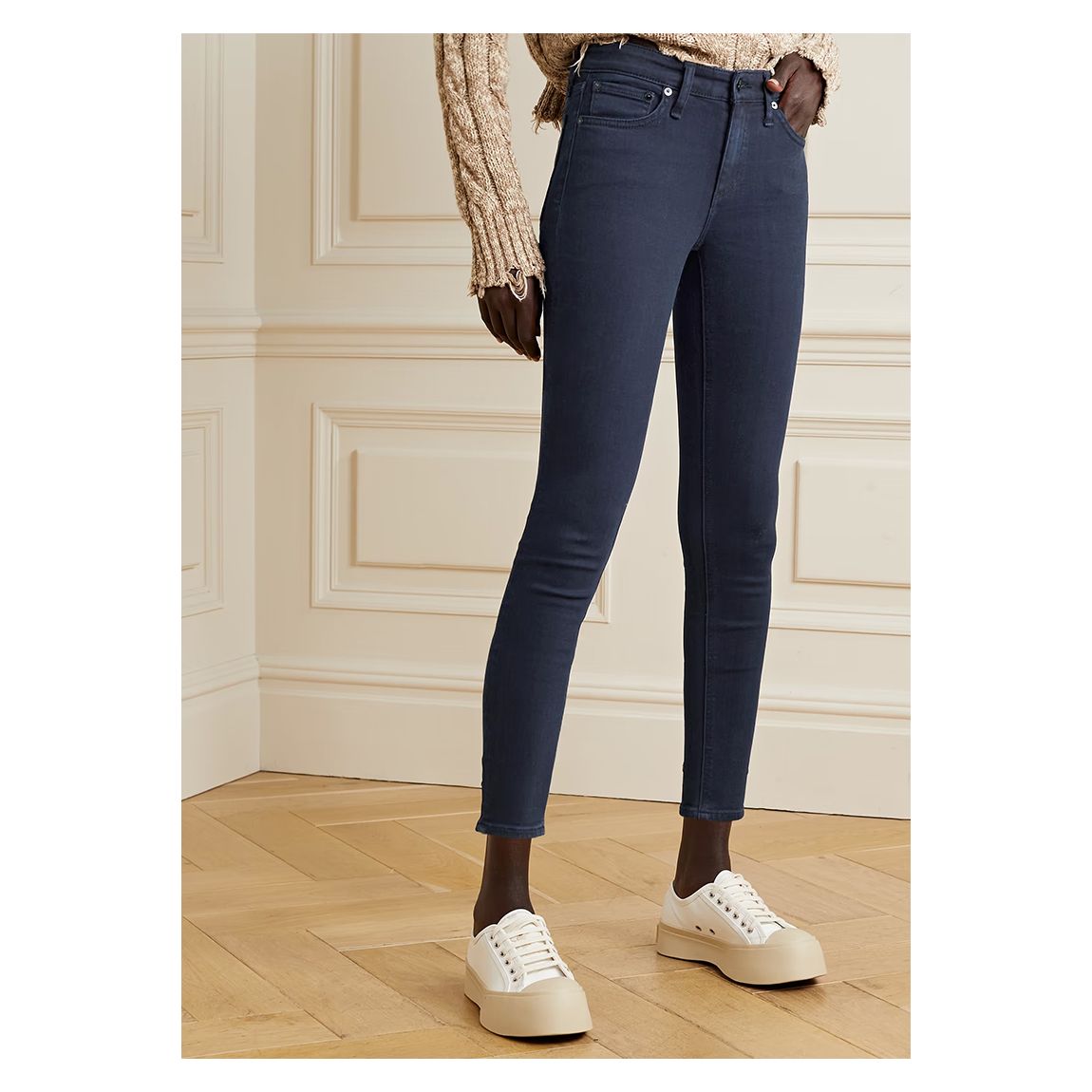 Navy Cate Skinny Stretch Jeans main product photo