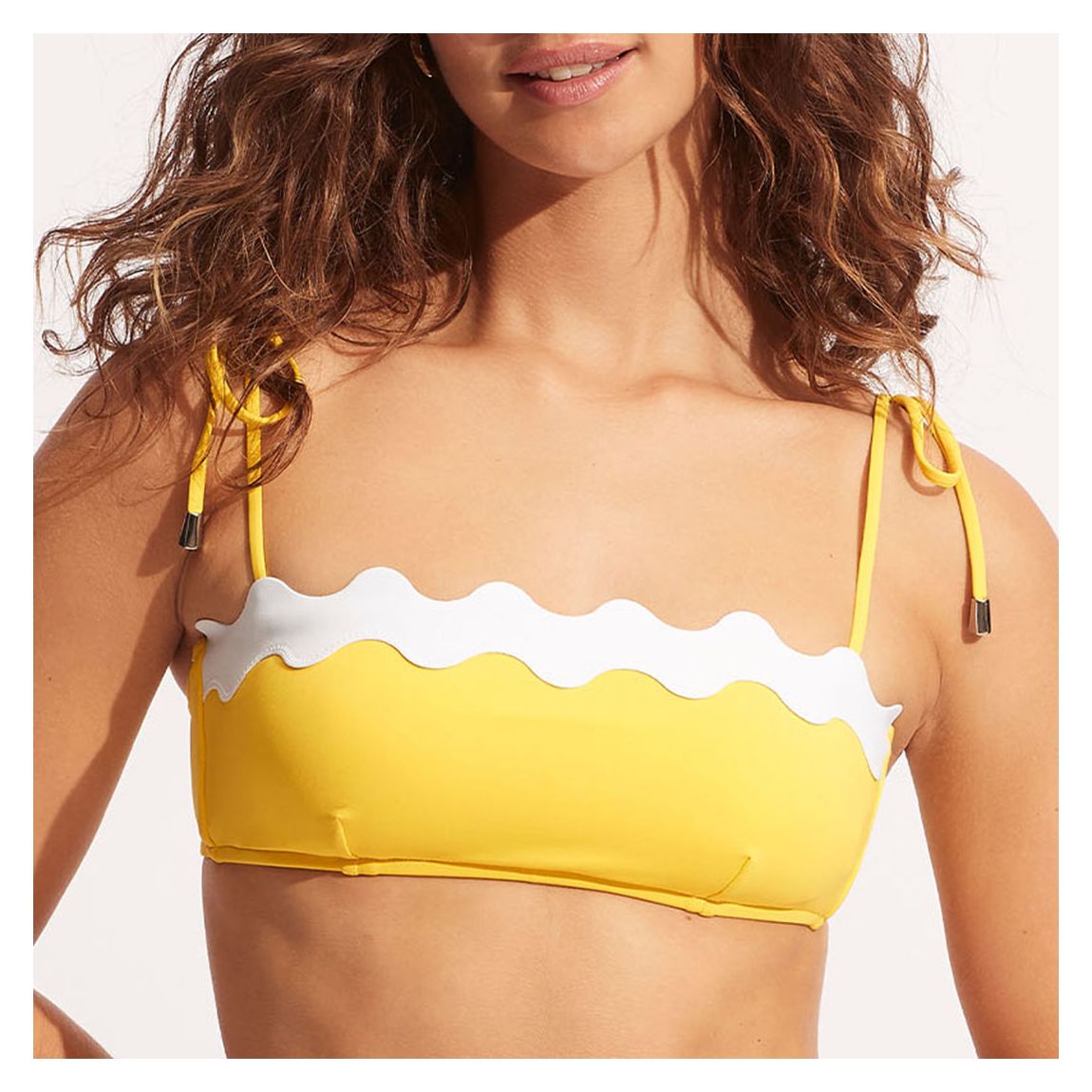 Yellow Gia Ric Rac Bustier Bandeau main product photo