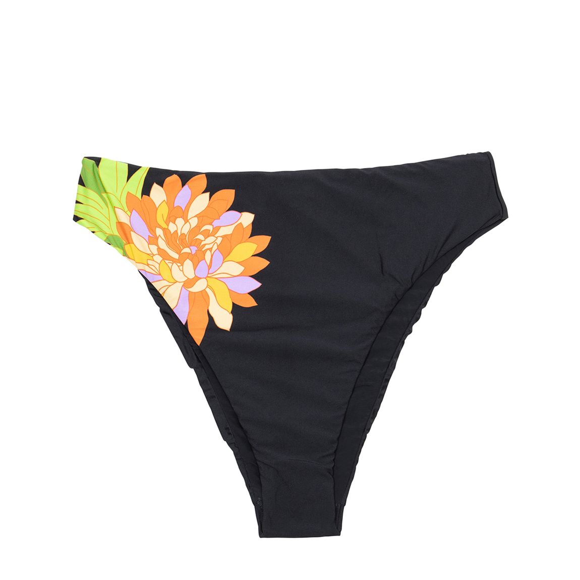 Black Summer Salt High Rise Bikini Bottoms main product photo