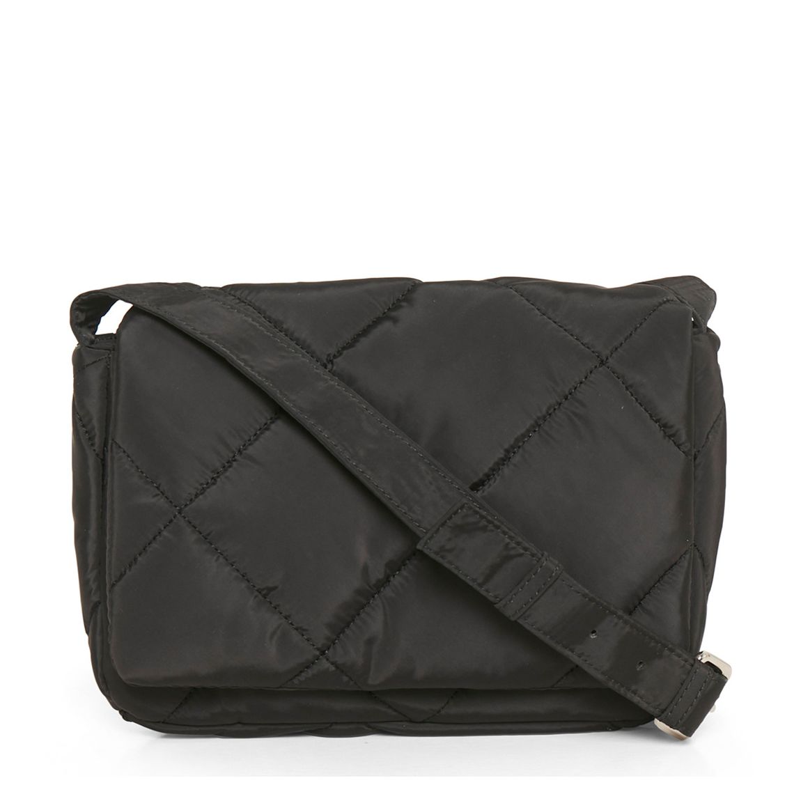 Black Duna Quilted Cross Body Bag main product photo