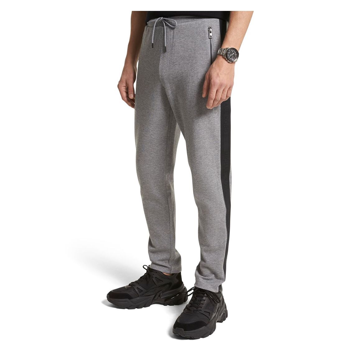 Grey Evergreen Cotton Blend Joggers main product photo