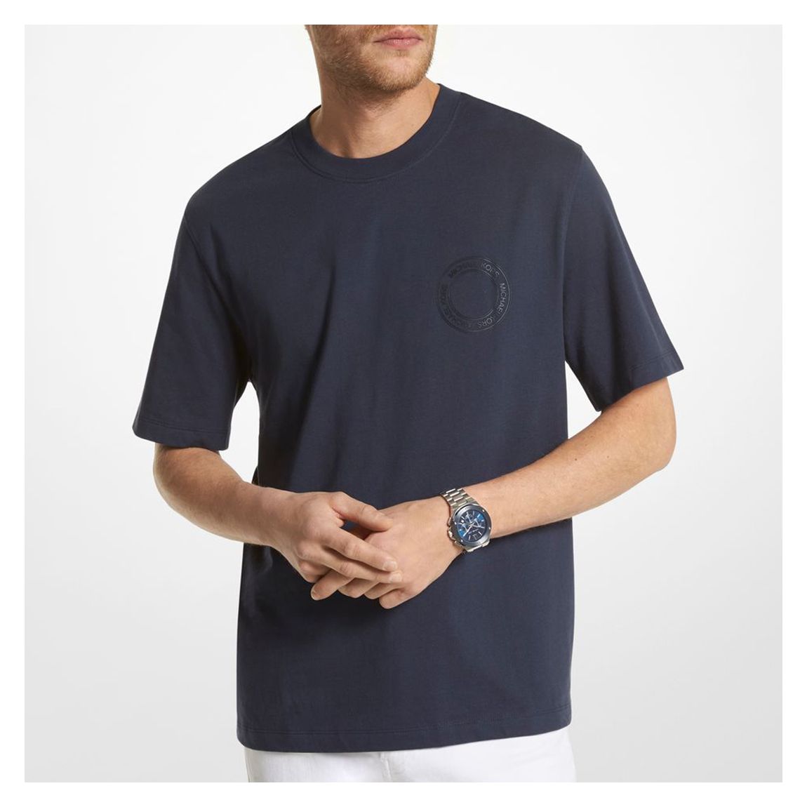 Navy Icon Logo Cotton T-Shirt main product photo