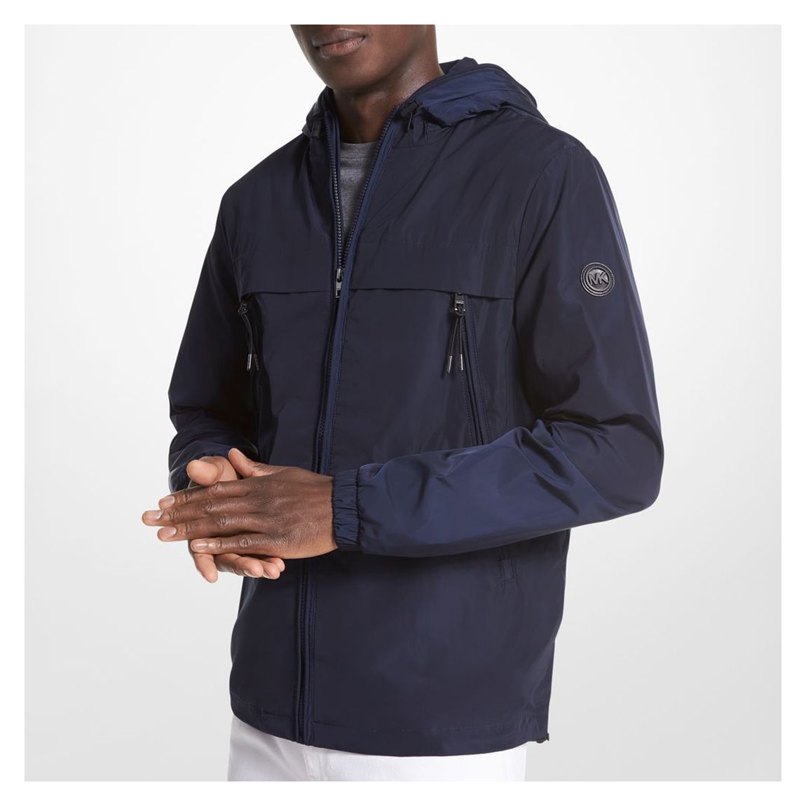 Navy Logo Hooded Jacket main product photo