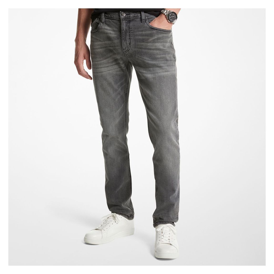 Grey Parker Slim Jeans main product photo